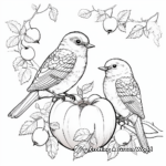Autumnal Birds Migration Coloring Pages 3