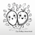 Avocado Love – Hearts and Avocados Coloring Pages 2