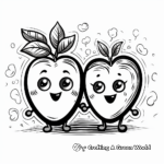 Avocado Love – Hearts and Avocados Coloring Pages 3