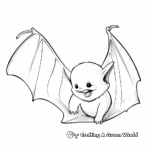 B is for Banana' and Bat Coloring Pages 2