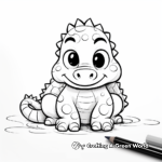 Baby Alligator Coloring Pages 3