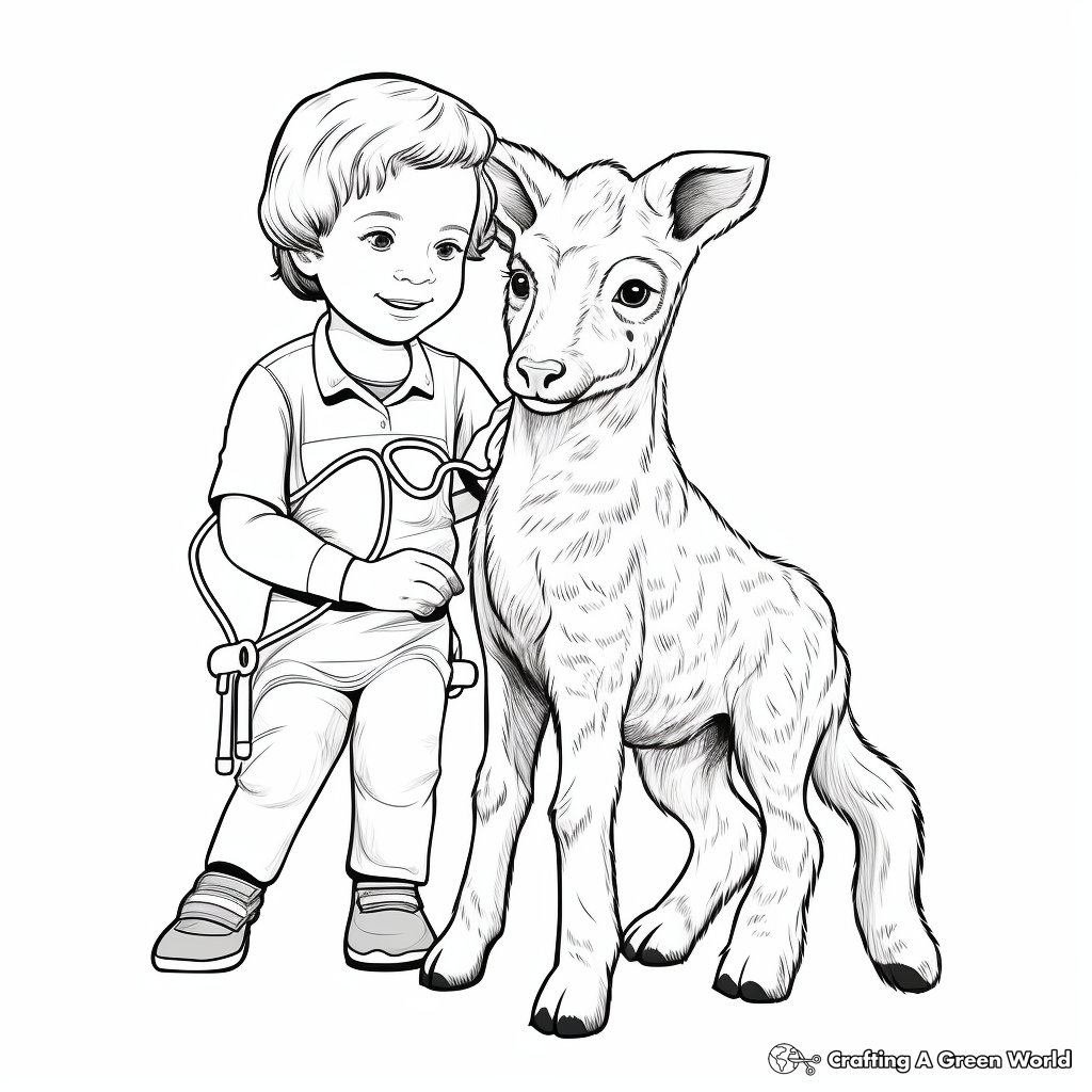 Baby Animal Veterinary Nursing Coloring Pages 2