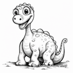 Baby Apatosaurus Coloring Pages 1