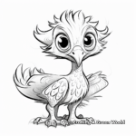 Baby Atrociraptor Coloring Pages 1