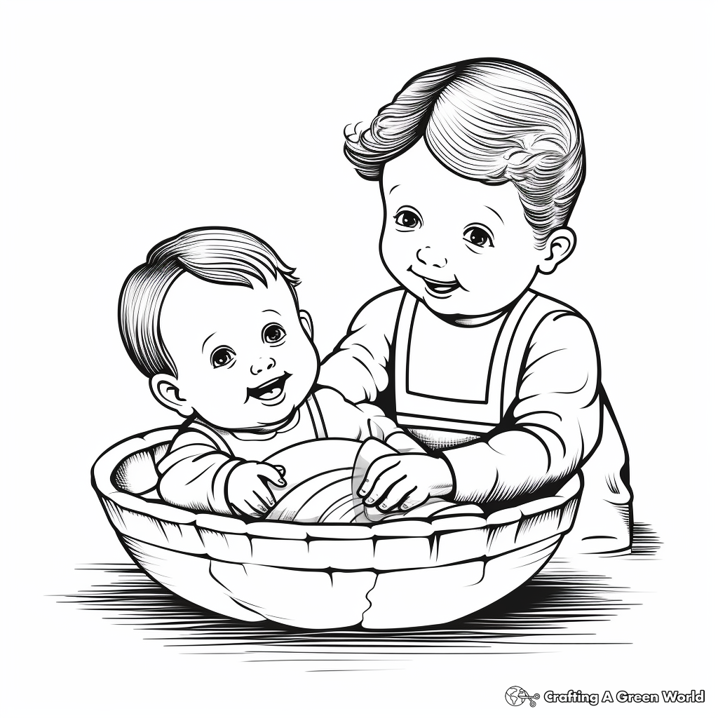 Baby Baptism Coloring Pages 2