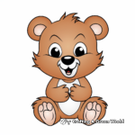 Baby Beaver Coloring Pages 1