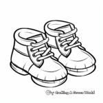 Baby Booties Coloring Pages for Expecting Parents 2