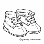 Baby Booties Coloring Pages for Expecting Parents 3