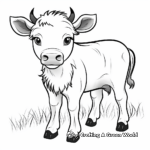 Baby Buffalo Coloring Pages for Kids 4