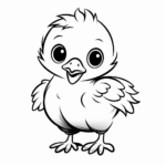 Baby Chick Coloring Pages 3
