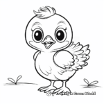Baby Chick Coloring Pages for Preschoolers 2