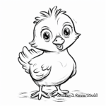 Baby Chick Coloring Pages for Preschoolers 3