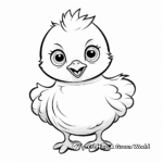 Baby Chick Just Hatched Coloring Sheets 4