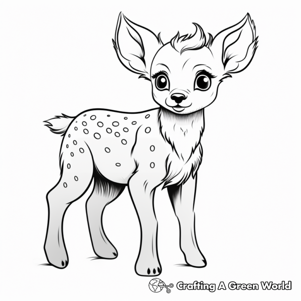 Baby Deer Coloring Pages - Free &amp; Printable!