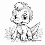 Baby Dinosaur and Mother Coloring Pages 3