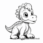 Baby Dinosaur and Mother Coloring Pages 4