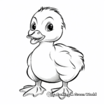 Baby Duckling Coloring Pages for easy Coloring 3