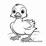 Baby Duckling Coloring Pages for easy Coloring 4