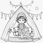 Baby Girl Circus Monkey Coloring Pages 3
