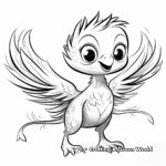 Baby Pyroraptor and Mother Coloring Pages 3