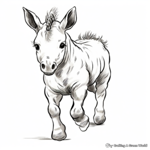 Baby Unicorn Coloring Pages for Toddlers 3