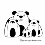 Badger Family Coloring Pages for Kids 3
