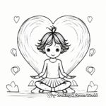 Balancing Heart Chakra Coloring Sheets 1