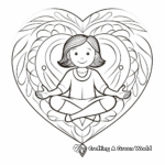 Balancing Heart Chakra Coloring Sheets 4