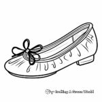 Ballet Slipper Coloring Pages for Kids 2
