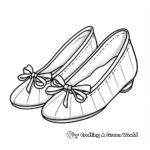 Ballet Slipper Coloring Pages for Kids 3