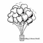 Balloon Bouquet Coloring Pages 1