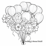 Balloon Bouquet Coloring Pages 2