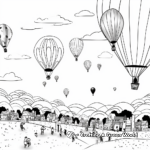 Balloon Festival Coloring Pages 2