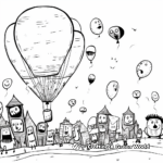 Balloon Parade Coloring Pages 4
