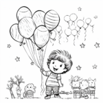Balloons and Fireworks: New Year Celebration Coloring Pages 4
