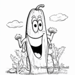 Banana Pepper Coloring Pages for Children 3