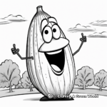 Banana Pepper Coloring Pages for Children 4