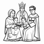 Baptism of Prince George Coloring Pages 4