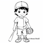 Baseball Equipment Coloring Pages 4