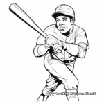 Baseball Legends Coloring Pages: Babe Ruth, Jackie Robinson 2