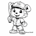 Baseball Mascots Coloring Pages 1