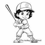 Baseball Training Coloring Pages for Children 3
