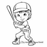 Baseball Training Coloring Pages for Children 4