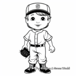 Baseball Umpire Coloring Pages 1