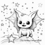 Bats and Starry Sky Coloring Pages 3