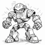 Battle Robot Wars Coloring Pages 1