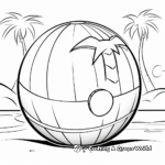 Beach Ball Coloring Pages for Children 1