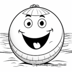 Beach Ball Coloring Pages for Children 2