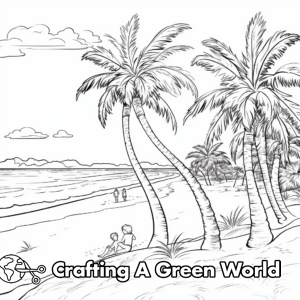 Beach Coloring Pages - Free &amp; Printable!