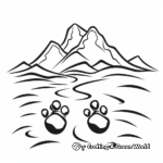 Bear Paw Tracks Coloring Pages: A Learning Experience 3